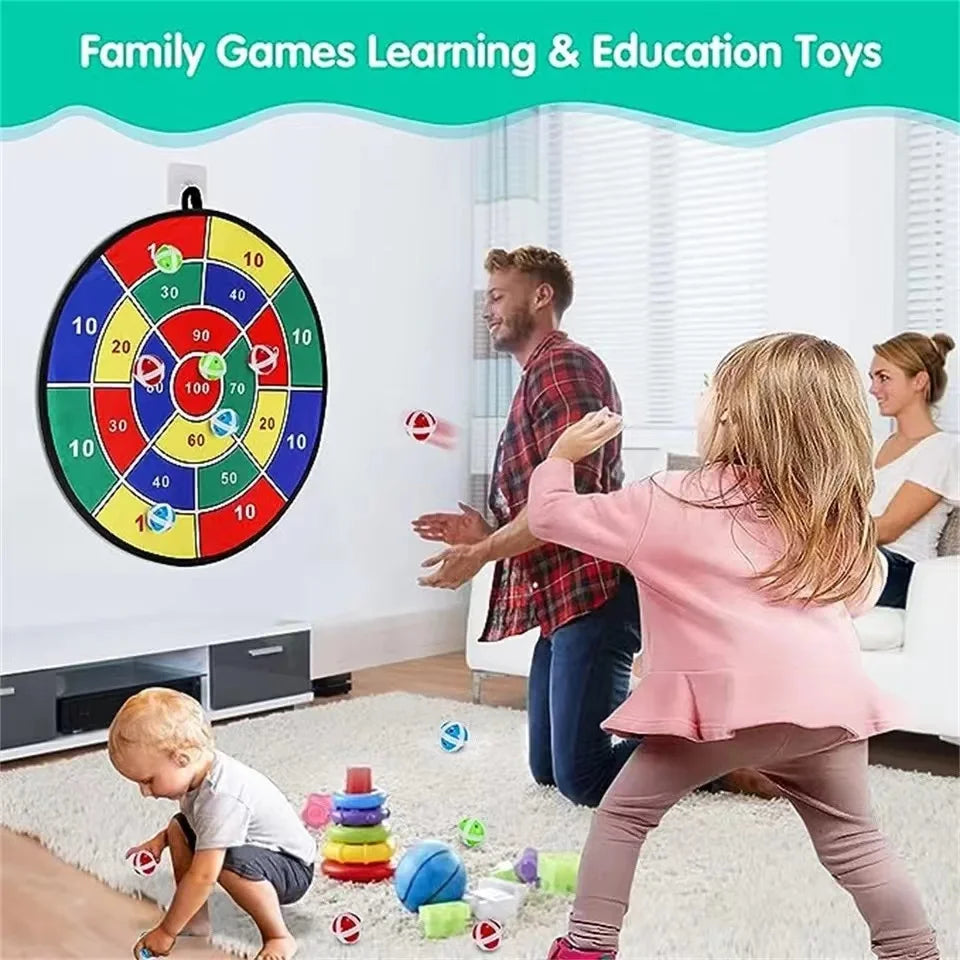 Niños con bola pegajosa 74CM tablero de dardos grande juego interactivo familiar aritmética educativa juguetes deportivos para interiores/exteriores regalo