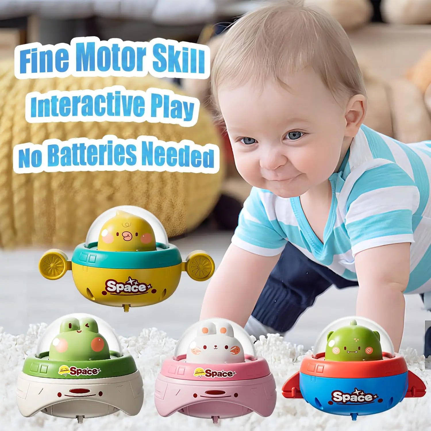 Coches de juguete para niños, vehículo alimentado por fricción, presionar e ir hacia adelante y hacia atrás, juguetes de coche de animales, juguete educativo para bebés, niños pequeños, niñas