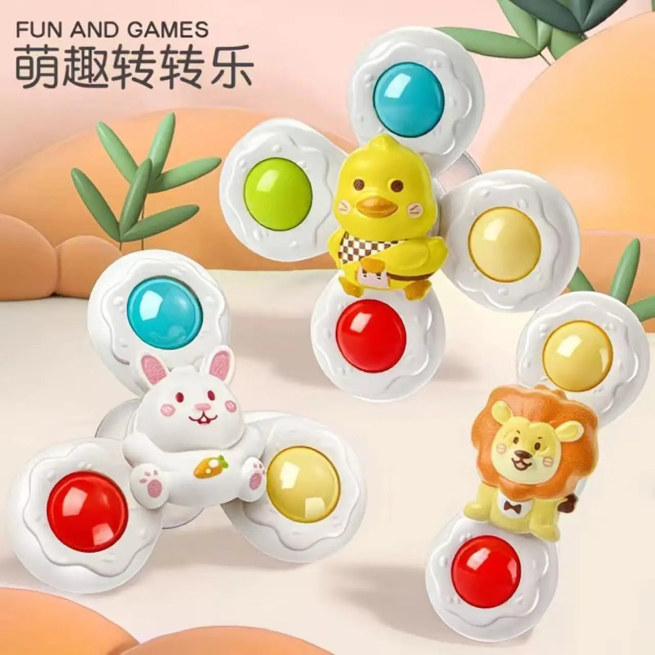 Juguetes de baño para bebé, divertido succionador de baño, ventosa, sonajeros de dibujos animados, juguetes educativos, regalos de cumpleaños y Navidad para niños