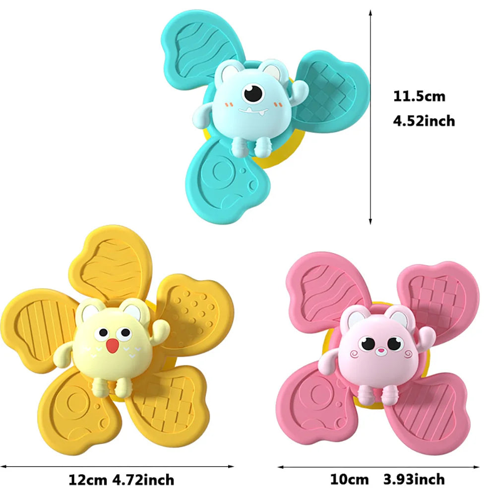 Juguetes de baño para bebé, divertido succionador de baño, ventosa, sonajeros de dibujos animados, juguetes educativos, regalos de cumpleaños y Navidad para niños